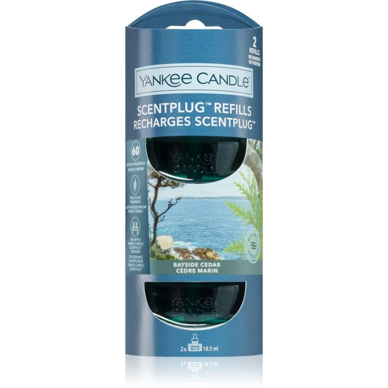 Yankee Candle Bayside Cedar резервен пълнител за електрически дифузер 2x18.