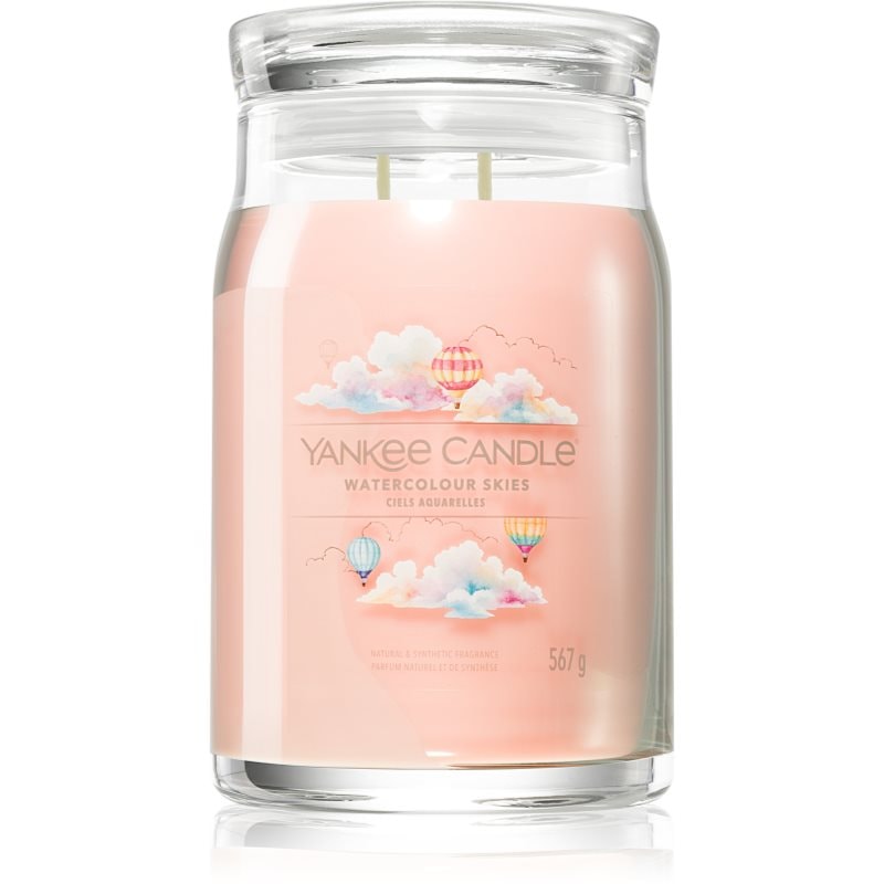 Yankee Candle Watercolour Skies ароматна свещ Signature 567 гр. - Аромат - Сравни цени от 1 магазин с безплатна доставка
