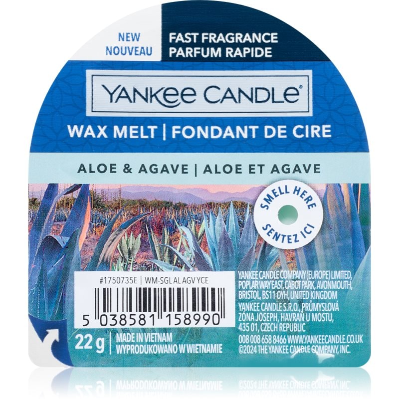 Yankee Candle Aloe & Agave восък за арома-лампа 22 гр. - Аромат - Сравни цени от 1 магазин с безплатна доставка