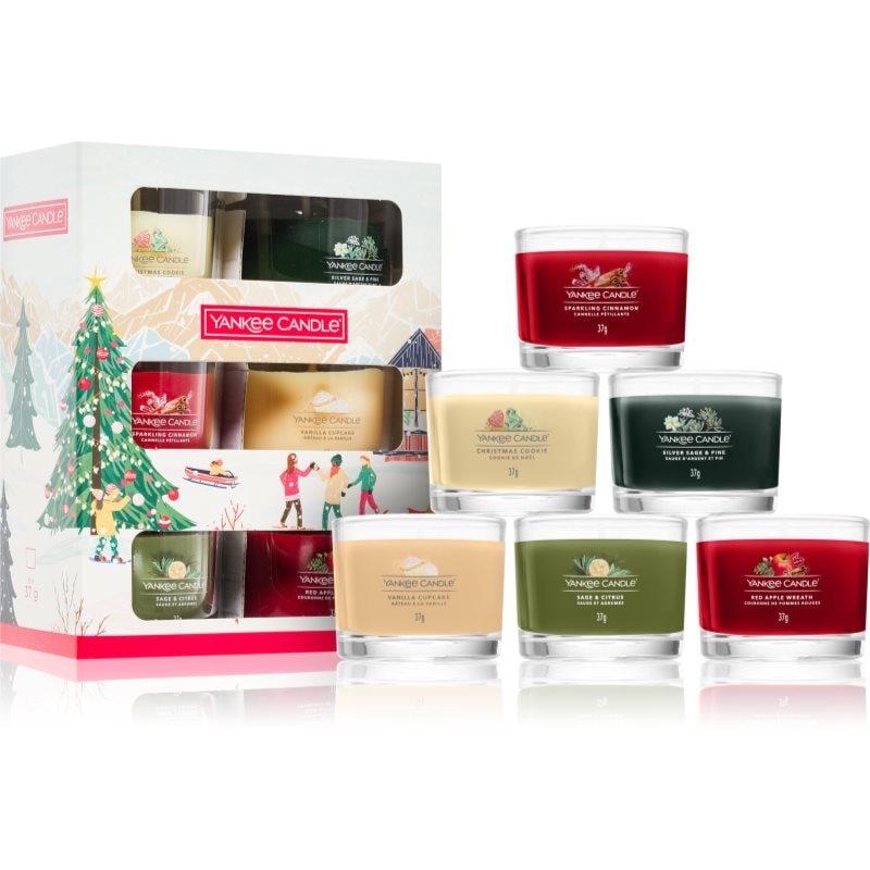 Yankee Candle Yankee Candle Christmas Collection 6 Votive Candles подаръчен комплект - Унисекс парфюм - Сравни цени от 1 магазин с безплатна доставка