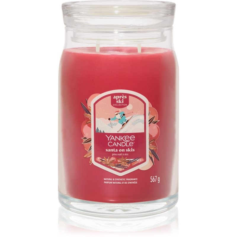 Yankee Candle Yankee Candle Santa On Skis ароматна свещ Signature 567 гр. - Унисекс парфюм - Сравни цени от 1 магазин с безплатна доставка