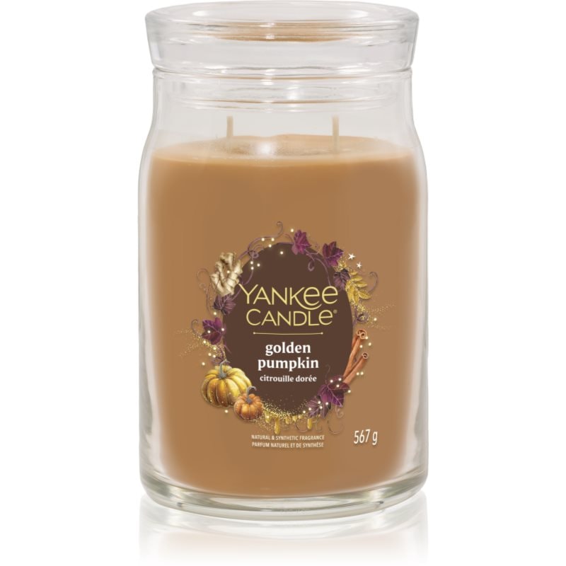 Yankee Candle Golden Pumpkin ароматна свещ Signature 567 гр. - Аромат - Сравни цени от 1 магазин с безплатна доставка