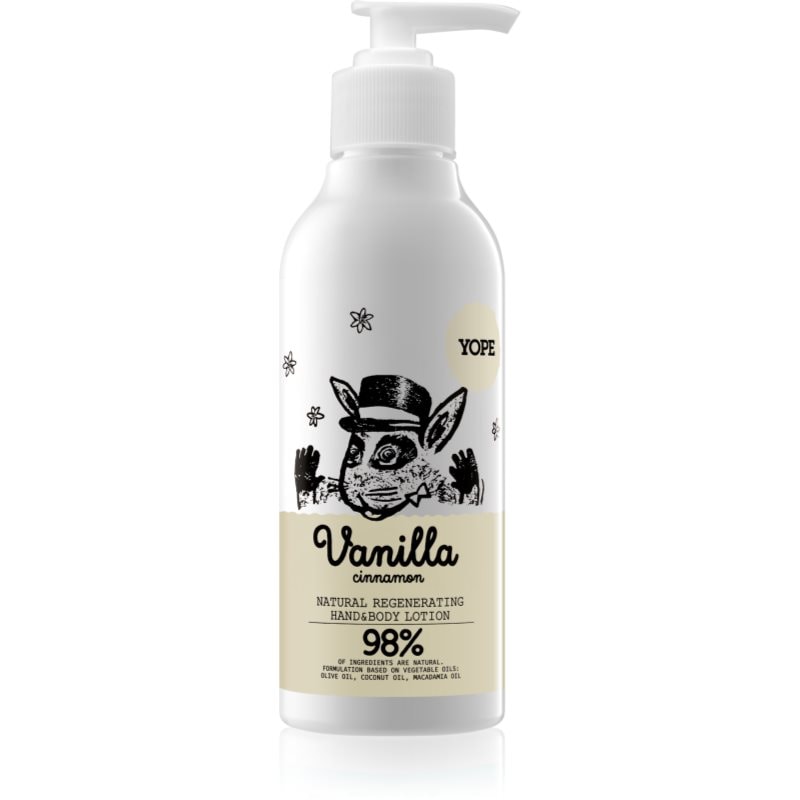 Yope Vanilla & Cinnamon хидратиращо мляко за ръце и тяло - Грижа за тяло - Сравни цени от 1 магазин с безплатна доставка