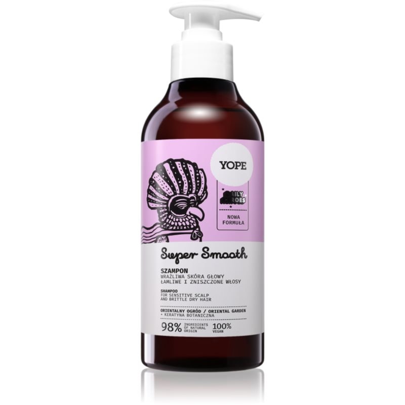 Yope Daily Heroes Smooth Shampoo Oriental Garden подсилващ шампоан за увредена и крехка коса - Грижа за коса - Сравни цени от 1 магазин с безплатна доставка