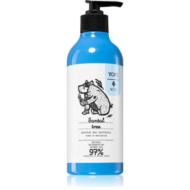 Yope Wood Sandal Tree регенериращ душ гел