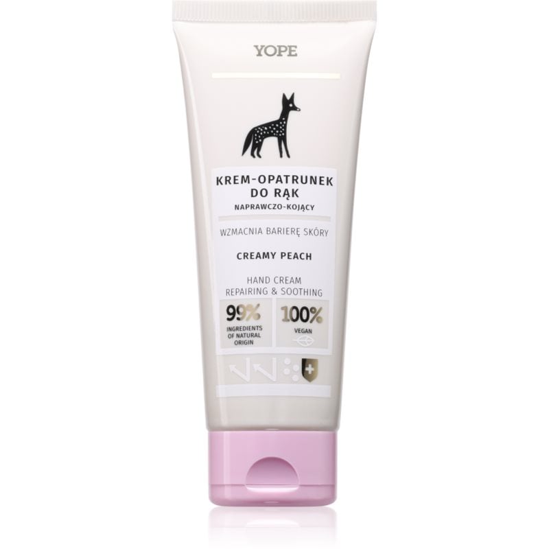 Yope Creamy Peach интензивен хидратиращ крем за ръце