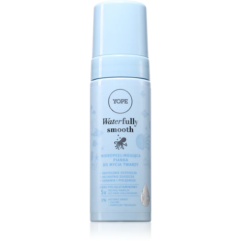 Yope Waterfully Smooth Foam ексфолираща почистваща пяна за лице