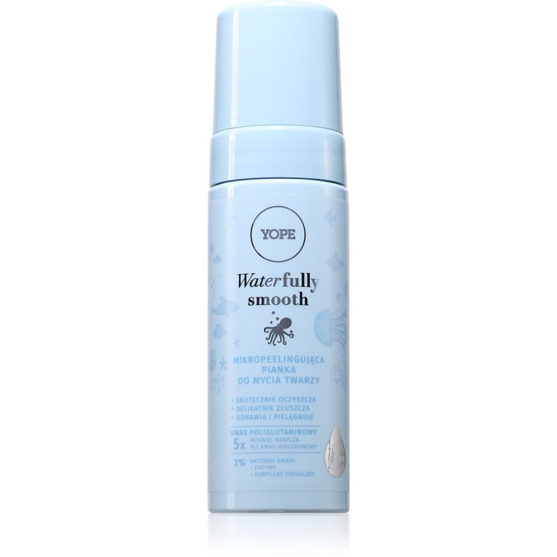 Yope Waterfully Smooth Foam ексфолираща почистваща пяна за лице
