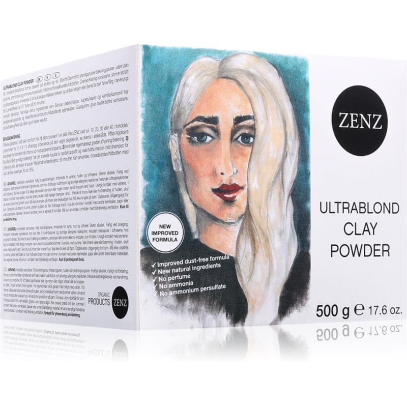 ZENZ Organic Ultrablond Clay Powder изсветляваща пудра без амоняк