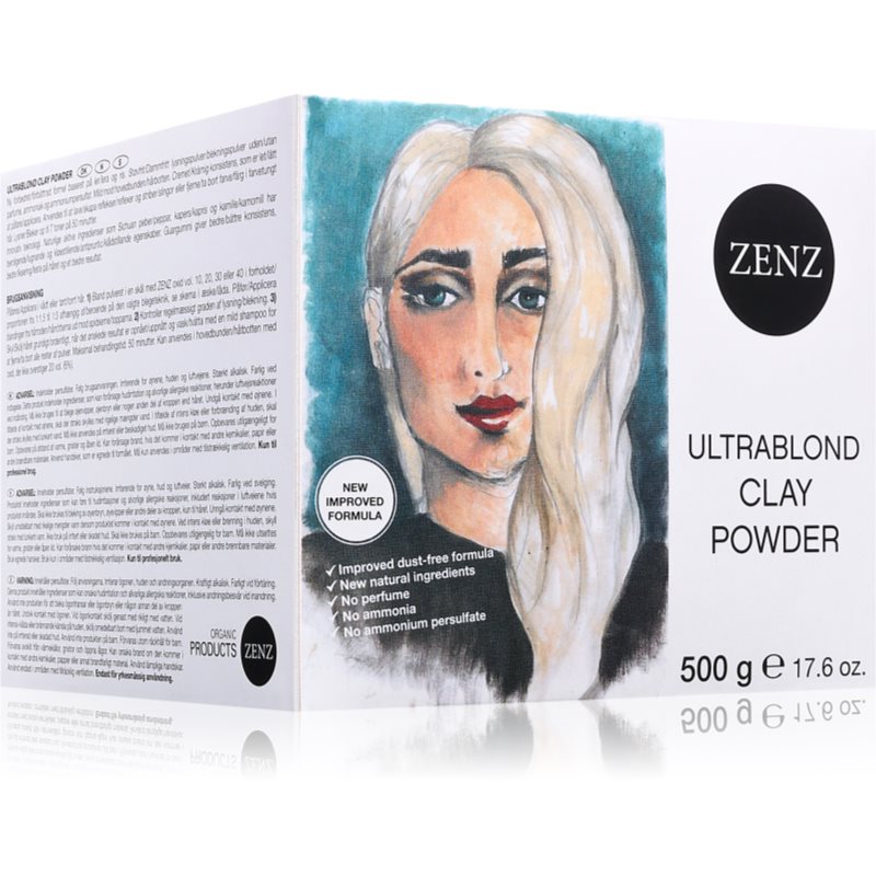 ZENZ Organic Ultrablond Clay Powder изсветляваща пудра без амоняк - Грижа за коса - Сравни цени от 1 магазин с безплатна доставка