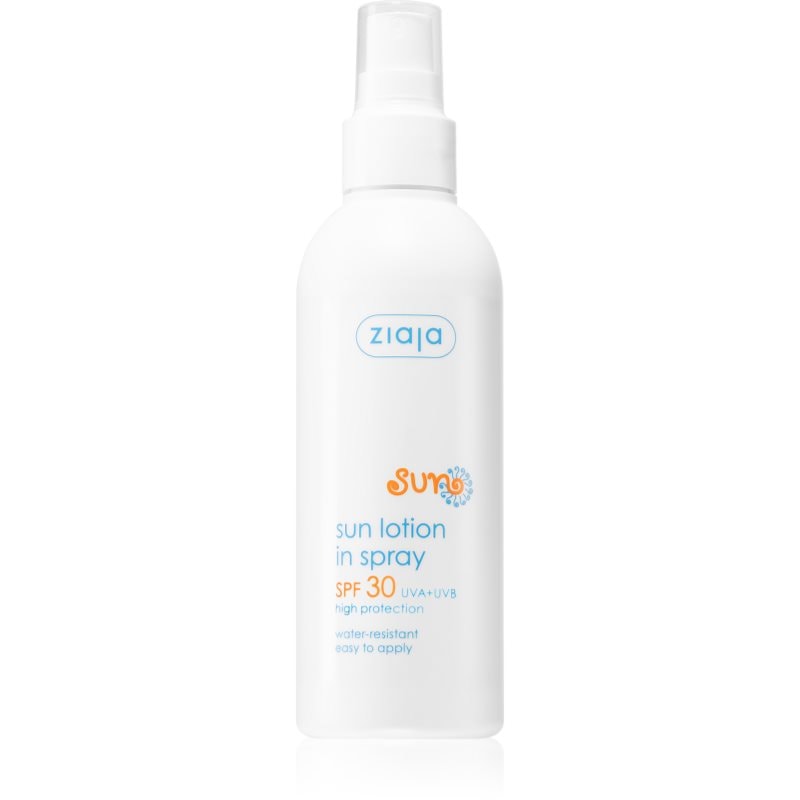 Ziaja Sun слънцезащитно мляко в спрей SPF 30 - Грижа за тяло - Сравни цени от 1 магазин с безплатна доставка