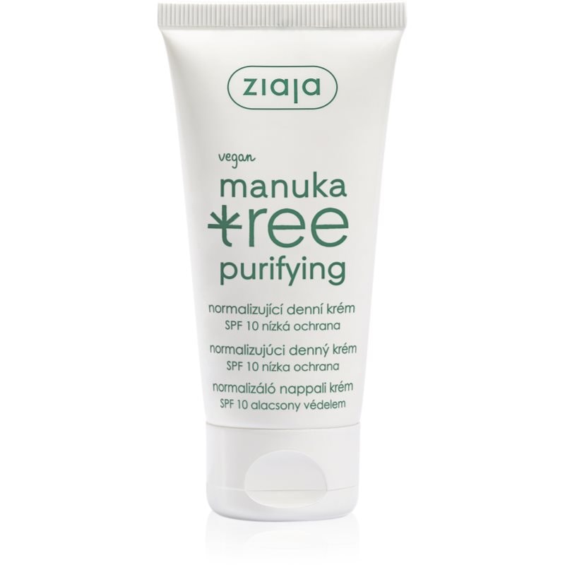 Ziaja Manuka Tree Purifying нормализиращ дневен крем SPF 10 - Грижа за лице - Сравни цени от 1 магазин с безплатна доставка