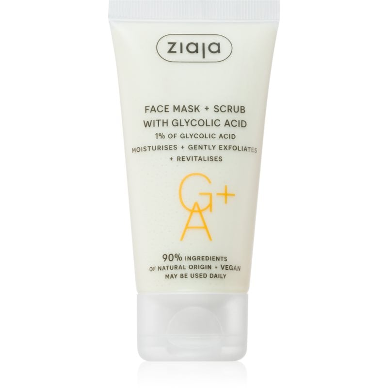 Ziaja Face Mask + Scrub with Glycolic Acid пилинг маска