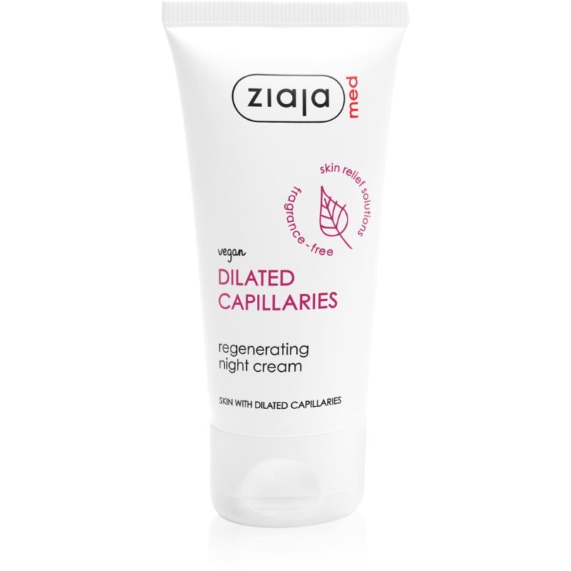 Ziaja Med Capillary Care подсилващ нощен крем ,предотвратяващ спукването и образуването на нови разширени капиляри - Грижа за лице - Сравни цени от 1 магазин с безплатна доставка