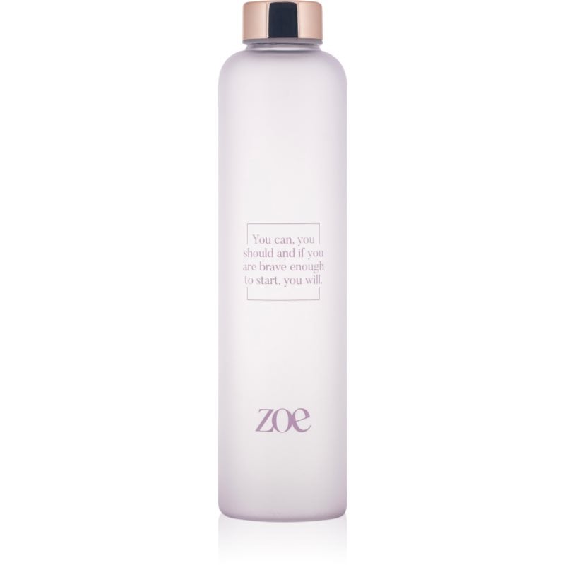 ZOE Quote Glass Bottle стъклена бутилка за вода боя Purple