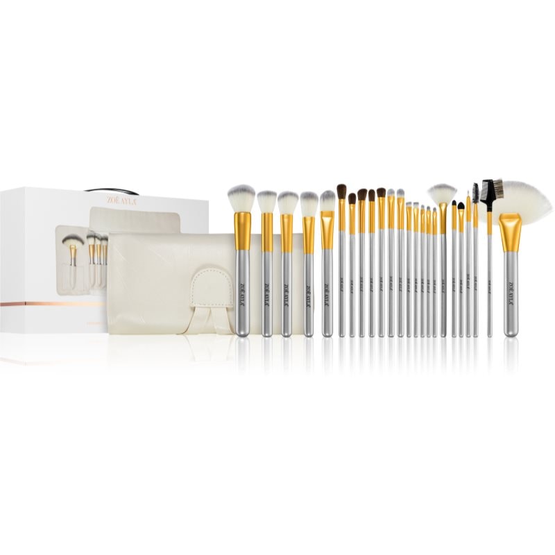 Zoë Ayla Makeup Brush Set 24 Piece комплкет четки с калъф - Грим - Сравни цени от 1 магазин с безплатна доставка