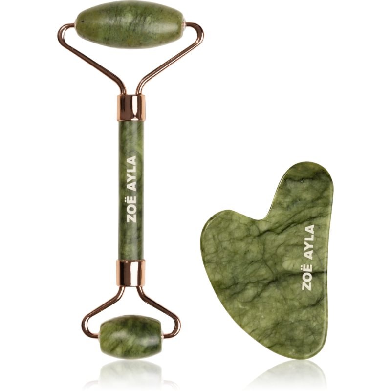 Zoë Ayla Jade Facial Roller And Gua Sha Tool подаръчен комплект за лице - Комплект - Сравни цени от 1 магазин с безплатна доставка