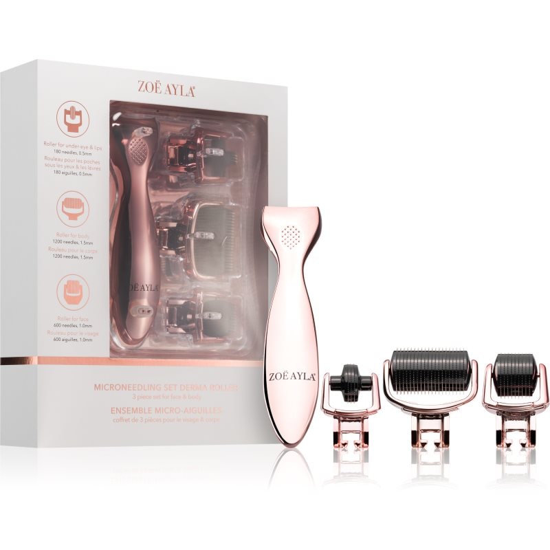 Zoë Ayla Micro-Needling Derma Roller Set миктроиглен за лице и тяло - Грижа за лице - Сравни цени от 1 магазин с безплатна доставка