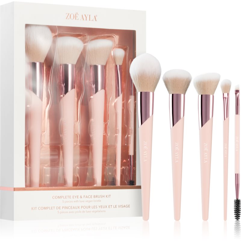 Zoë Ayla Makeup Brush Set 5 Piece комплект четки - Комплект - Сравни цени от 1 магазин с безплатна доставка