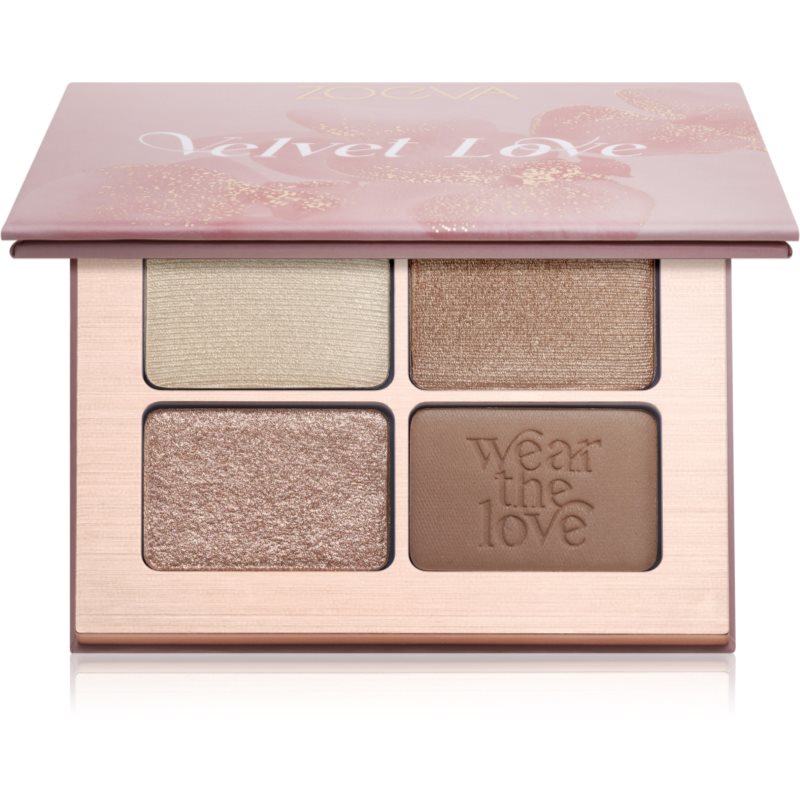 ZOEVA ZOEVA Velvet Love Eyeshadow Quad палитра сенки за очи - Унисекс парфюм 5мл - Сравни цени от 1 магазин с безплатна доставка