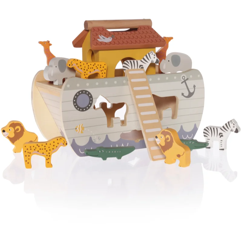 Zopa Wooden Ark играчка за подреждане от дърво - За деца - Сравни цени от 1 магазин с безплатна доставка
