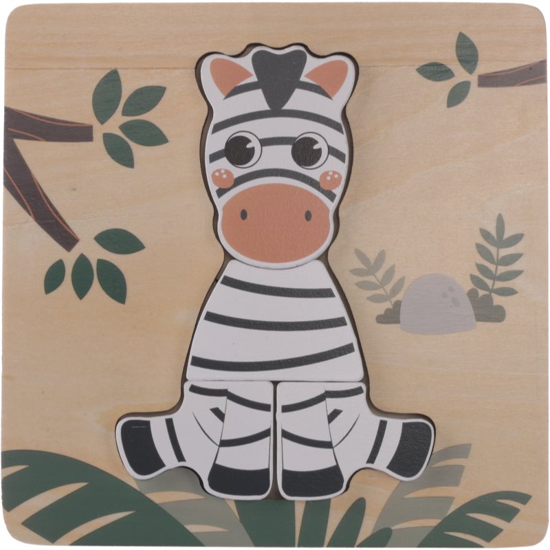Zopa Wooden Puzzle Small пъзел от дърво Zebra - За деца - Сравни цени от 1 магазин с безплатна доставка