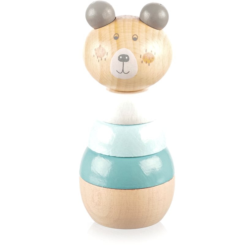 Zopa Wooden Rings Toy animal животно за подреждане от дърво Bear - За деца - Сравни цени от 1 магазин с безплатна доставка