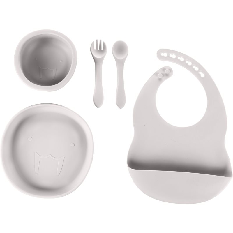 Zopa Silicone Set комплект за хранене за деца Dove Grey - За деца - Сравни цени от 1 магазин с безплатна доставка