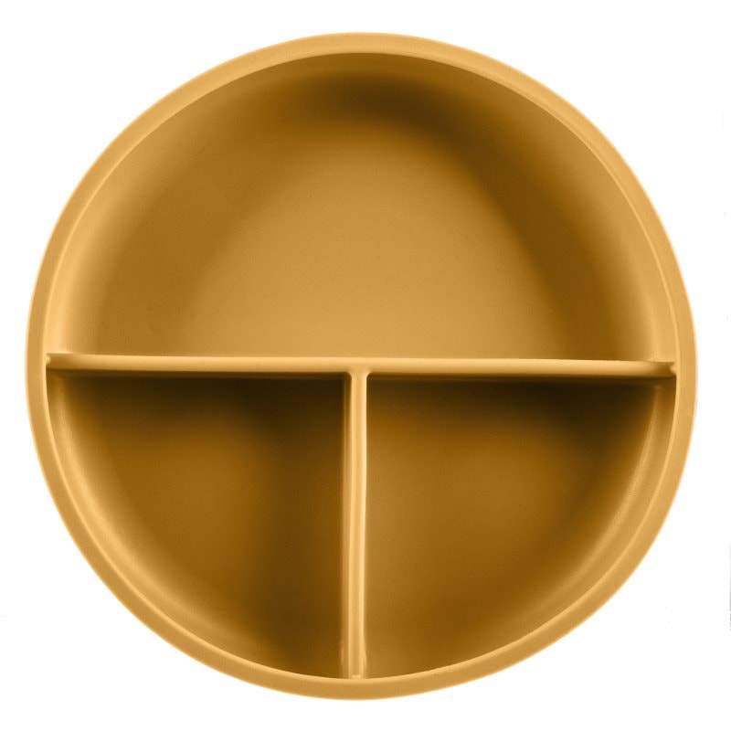 Zopa Silicone Divided Plate разделена чиния с вендуза Mustard Yellow - За деца - Сравни цени от 1 магазин с безплатна доставка