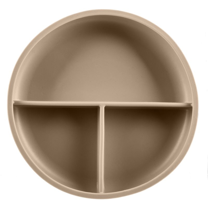 Zopa Silicone Divided Plate разделена чиния с вендуза Sand Beige - За деца - Сравни цени от 1 магазин с безплатна доставка