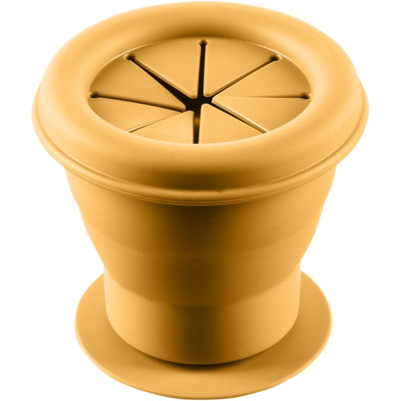 Zopa Silicone Folding Snack Box силиконова купичка с вендуза Mustard Yellow