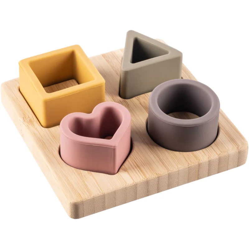 Zopa Silicone Bamboo Puzzle играчка сортер Multicolor - За деца - Сравни цени от 1 магазин с безплатна доставка