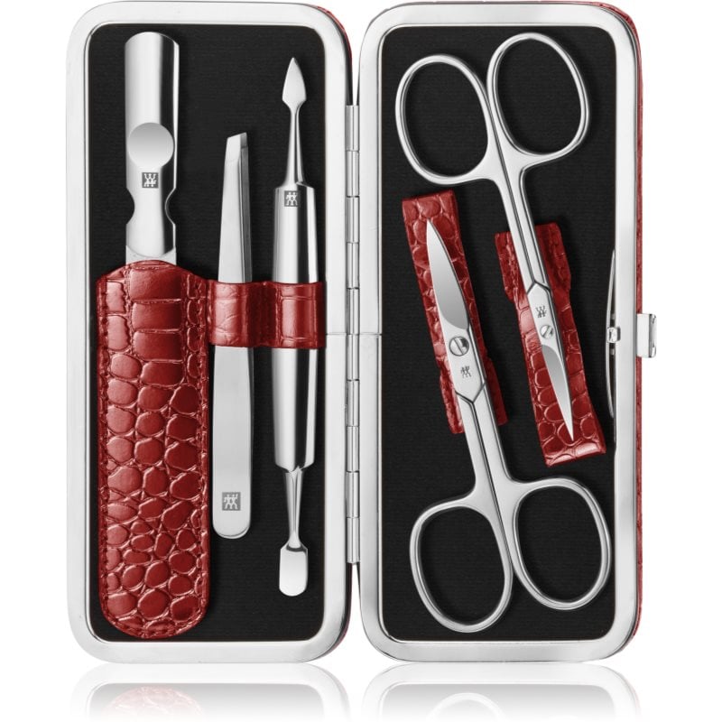 Zwilling Classic Inox комплект за маникюр Red