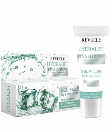 Revuele Hydralift Hyaluron Eye Contour Gel-Filler хидратиращ гел за очи против бръчки и тъмни кръгове - Грижа за лице - Сравни цени от 1 магазин с безплатна доставка