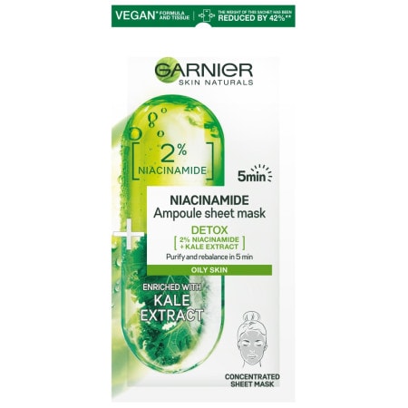 Garnier Skin Naturals Ampoule Sheet Mask платнена маска с почистващ и освежаващ ефект - Грижа за лице - Сравни цени от 1 магазин с безплатна доставка
