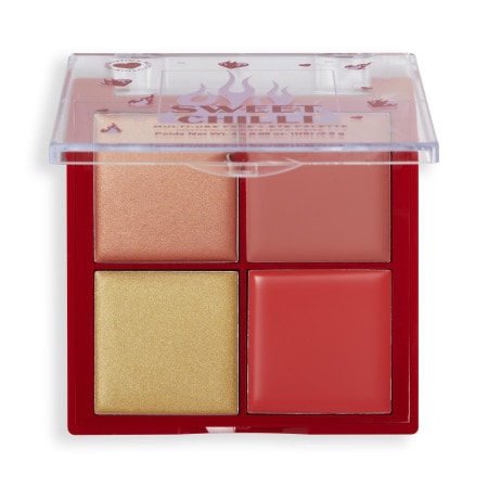 I Heart Revolution Sweet Chilli Blush & Highlight Quad палитра с хайлайтъри и ружове - Грим - Сравни цени от 1 магазин с безплатна доставка