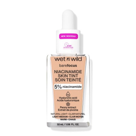 Wet n Wild BareFocus Niacinamide Skin Tint лек хидратиращ фон дьо тен - Грим - Сравни цени от 1 магазин с безплатна доставка