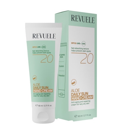 Revuele Aloe Daily Sun Hand Cream SPF 20 защитен крем за ръце SPF 20 - Грижа за тяло - Сравни цени от 1 магазин с безплатна доставка