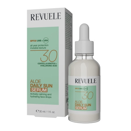 Revuele Aloe Daily Sun Serum SPF 30 защитен серум SPF 30 - Грижа за лице - Сравни цени от 1 магазин с безплатна доставка