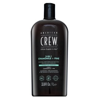 American Crew 3-in-1 Chamolie + Pine шампоан, балсам и душ гел