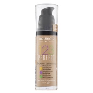 Bourjois 123 Perfect Foundation течен фон дьо тен срещу несъвършенства на кожата 53 Light Biege