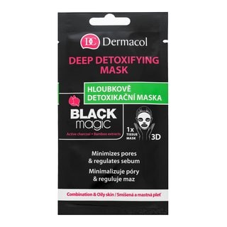 Dermacol Black Magic Deep Detoxifying Mask платнена маска за мазна кожа - Грижа за лице - Сравни цени от 1 магазин с безплатна доставка