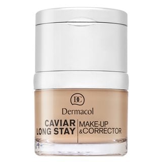 Dermacol Caviar Long Stay Make-Up & Corrector фон дьо тен с екстракт от хайвер и коректор за несъвършенства 1 Pale