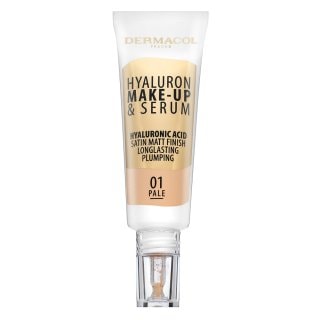 Dermacol Hyaluron Make-up & Serum фон дьо тен с хиалуронова киселина 01 Pale - Грим - Сравни цени от 1 магазин с безплатна доставка