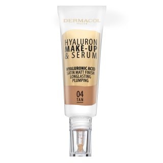 Dermacol Hyaluron Make-up & Serum фон дьо тен с хиалуронова киселина 04 Tan - Грим - Сравни цени от 1 магазин с безплатна доставка