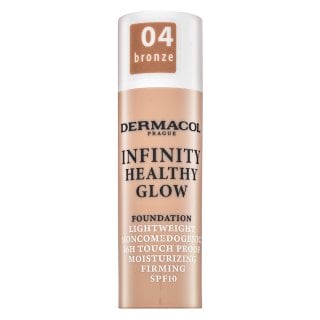 Dermacol Infinity Healthy Glow Foundation фон дьо тен за озаряване на лицето 04 Bronze