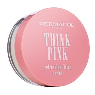 Dermacol Think Pink Refreshing Fixing Powder пудра за уеднаквена и изсветлена кожа