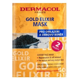 Dermacol Zen Gold Elixir подхранваща маска Caviar Face Mask 2 x