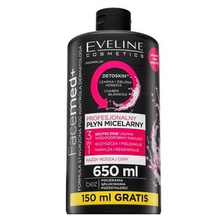 Eveline FaceMed+ Detoskin Professional Micellar Water мицеларна вода за отстраняване на грим за всички видове кожа - Грижа за лице - Сравни цени от 1 магазин с безплатна доставка