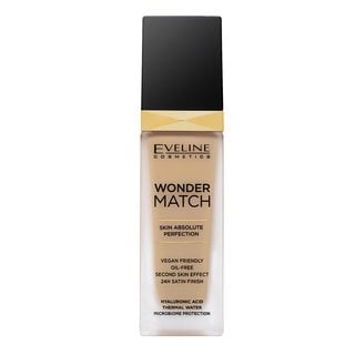 Eveline Wonder Match Skin Absolute Perfection дълготраен фон дьо тен за уеднаквена и изсветлена кожа 30 Cool Beige